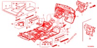 TAPETE PISO/ISOLADOR  para Honda CR-V DIESEL 2.2 ELEGANCE 5 portas 6 velocidades manuais 2014