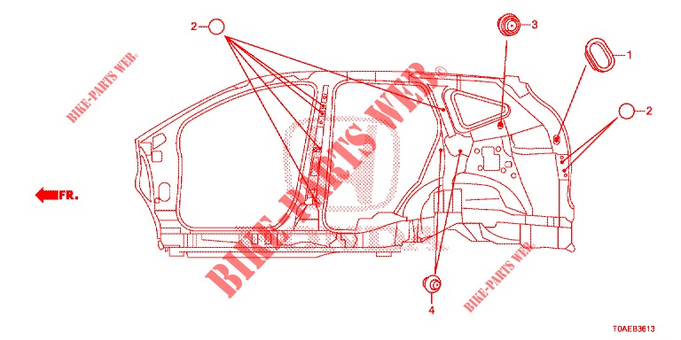 OLHAL (LATERAL) para Honda CR-V DIESEL 1.6 EXCLUSIVE NAVI 4WD 5 portas 6 velocidades manuais 2015