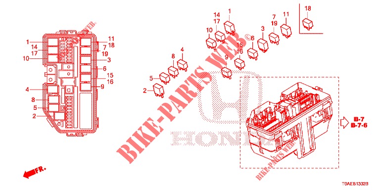UNIDADE CONTROLO (COMPARTIMENT MOTEUR) (3) para Honda CR-V DIESEL 1.6 EXCLUSIVE NAVI 4WD 5 portas 6 velocidades manuais 2015