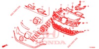 GRELHA FRENTE/MOLDURA  para Honda CR-V DIESEL 1.6 COMFORT 5 portas 6 velocidades manuais 2018