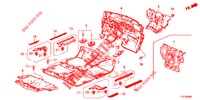 TAPETE PISO/ISOLADOR  para Honda CR-V DIESEL 1.6 ELEGANCE 5 portas automática de 9 velocidades 2018