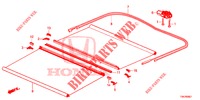 COMP. DO GUARDA SOL  para Honda CR-V DIESEL 2.2 EXCLUSIVE 5 portas 6 velocidades manuais 2013