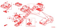 LUZ INTERIOR  para Honda CR-V DIESEL 2.2 COMFORT 5 portas automática de 5 velocidades 2013