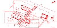 MOSTRADOR CENTRAL (LH) para Honda CR-V DIESEL 2.2 ELEGANCE 5 portas 6 velocidades manuais 2013