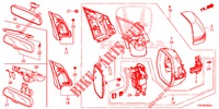 RETROVISOR/PALA SOL (3) para Honda CR-V DIESEL 2.2 ELEGANCE 5 portas 6 velocidades manuais 2013