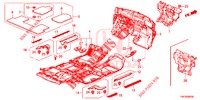 TAPETE PISO/ISOLADOR  para Honda CR-V DIESEL 2.2 ELEGANCE 5 portas 6 velocidades manuais 2013