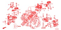 APOIOS MOTOR (DIESEL) (2.2L) (AT) para Honda CR-V DIESEL 2.2 ELEGANCE 5 portas automática de 5 velocidades 2013