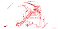 FORRO PORTA TRASEIRA/ FORRO PAINEL TRASEIRO(2 PORTAS)  para Honda CR-V DIESEL 2.2 ELEGANCE 5 portas automática de 5 velocidades 2013