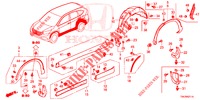 GUARNICAO DA SOLEIRA LATERAL/PROTECTOR  para Honda CR-V DIESEL 2.2 ELEGANCE 5 portas automática de 5 velocidades 2013