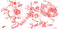 SUPORTE FIXACAO MOTOR (DIESEL) (2.2L) para Honda CR-V DIESEL 2.2 ELEGANCE 5 portas automática de 5 velocidades 2013