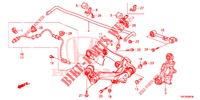 BRACO INFERIOR TRASEIRO/ESTICADOR  para Honda CR-V DIESEL 2.2 EXCLUSIVE 5 portas automática de 5 velocidades 2013