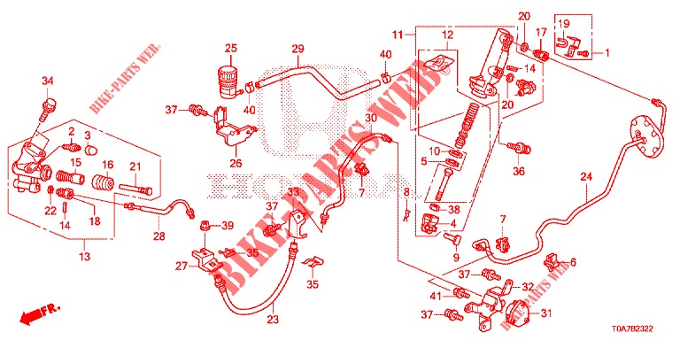 BOMBA PRINCIPAL TRAVOES (DIESEL) (2.2L) (LH) para Honda CR-V DIESEL 2.2 EXECUTIVE NAVI 5 portas 6 velocidades manuais 2013