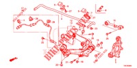 BRACO INFERIOR TRASEIRO/ESTICADOR  para Honda CR-V DIESEL 1.6 COMFORT 5 portas 6 velocidades manuais 2016