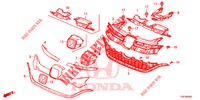 GRELHA FRENTE/MOLDURA  para Honda CR-V DIESEL 1.6 EXECUTIVE NAVI 4WD 5 portas 6 velocidades manuais 2016