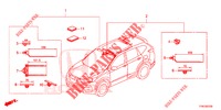 CABLAGEM (4) (LH) para Honda CR-V HYBRID 2.0 MID 5 portas Eletronica CVT 2019