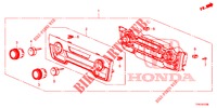 COMANDO AR CONDICIONADO AUTOMATICO (1) para Honda CR-V HYBRID 2.0 TOP 5 portas Eletronica CVT 2019
