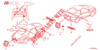 EMBLEMAS/ETIQUETAS CUIDADO  para Honda CR-Z IMA BASE 3 portas 6 velocidades manuais 2012