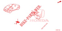 VISTA TRASEIRA DA ANTENA / CÂMERA DO GPS para Honda CR-Z IMA THIS IS 3 portas 6 velocidades manuais 2013