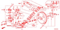 BOMBA PRINCIPAL TRAVOES/SERVO FREIO (LH) para Honda INSIGHT 1.3 IMA COMFORT 5 portas totalmente automática CVT 2012