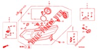 FAROL (HALOGENE) para Honda INSIGHT 1.3 IMA COMFORT 5 portas totalmente automática CVT 2012