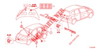 EMBLEMA/ETIQUETA CUIDADO  para Honda JAZZ 1.2 LSI 5 portas 5 velocidades manuais 2012
