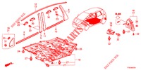 MOLDURA/PROTECTOR  para Honda JAZZ 1.2 LSI 5 portas 5 velocidades manuais 2012