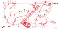 AR CONDICIONADO (FLEXIBLES/TUYAUX) (LH) para Honda JAZZ 1.2 LSLP 5 portas 5 velocidades manuais 2012