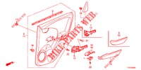 FORRO PORTA TRASEIRA(4 PORTAS)  para Honda JAZZ 1.4 LUXURY 5 portas 5 velocidades manuais 2012