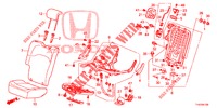 BANCO TRASEIRO/CINTO SEGURANCA (D.) (1) para Honda JAZZ 1.4 LUXURY ES 5 portas totalmente automática CVT 2012