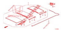 COMP. DO GUARDA SOL  para Honda JAZZ 1.4 LUXURY ES 5 portas totalmente automática CVT 2012