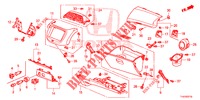 GUARNICAO INSTRUMENTOS (COTE DE PASSAGER) (LH) para Honda JAZZ 1.4 LUXURY ES 5 portas totalmente automática CVT 2012