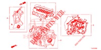 KIT JUNTAS/ CONJ. CAIXA VELOCIDADES  para Honda JAZZ 1.4 LUXURY ES 5 portas totalmente automática CVT 2012