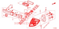LUZ TRASEIRA/LUZ MATRICULA (PGM FI)  para Honda JAZZ 1.4 LUXURY ES 5 portas totalmente automática CVT 2012