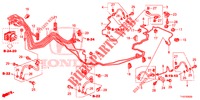TUBO METALICO TRAVAOES/TUBO FLEXIVEL (LH) (VSA) para Honda JAZZ 1.4 LUXURY ES 5 portas totalmente automática CVT 2012