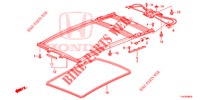 FRISO FORRO TEJADILHO/SOMBREIRA/VIDRO DESLIZANTE  para Honda JAZZ 1.4 ESH 5 portas 5 velocidades manuais 2012