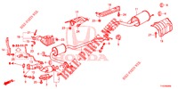 TUBO ESCAPE/SILENCIADOR (PGM FI)  para Honda JAZZ 1.4 ESH 5 portas 5 velocidades manuais 2012