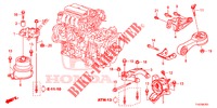 APOIO MOTOR (CVT) para Honda JAZZ 1.4 ESH 5 portas totalmente automática CVT 2012