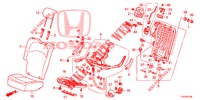 BANCO TRASEIRO/CINTO SEGURANCA (D.) (1) para Honda JAZZ 1.4 ESH 5 portas totalmente automática CVT 2012