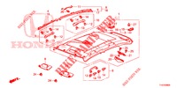 FORRO TECTO  para Honda JAZZ 1.4 ESH 5 portas totalmente automática CVT 2012