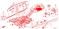 MOLDURA/PROTECTOR  para Honda JAZZ 1.4 ESH 5 portas totalmente automática CVT 2012