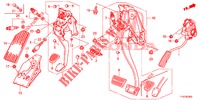 PEDAL (LH) para Honda JAZZ 1.4 ESH 5 portas totalmente automática CVT 2012