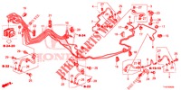 TUBO METALICO TRAVAOES/TUBO FLEXIVEL (LH) (VSA) para Honda JAZZ 1.4 ESH 5 portas totalmente automática CVT 2012