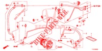AR CONDICIONADO (FLEXIBLES/TUYAUX) (LH) para Honda JAZZ 1.4 ESL 5 portas totalmente automática CVT 2012