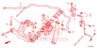 BRACO INFERIOR FRENTE/ MOLA ESTABILIZADOR  para Honda JAZZ 1.4 ESL 5 portas totalmente automática CVT 2012