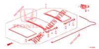 COMP. DO GUARDA SOL  para Honda JAZZ 1.4 ESL 5 portas totalmente automática CVT 2012