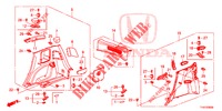 FORRO LATERAL TRASEIRO(2 PORTAS)  para Honda JAZZ 1.4 ESL 5 portas totalmente automática CVT 2012