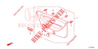 FORRO PORTA TRASEIRA/ FORRO PAINEL TRASEIRO(2 PORTAS)  para Honda JAZZ 1.4 ESL 5 portas totalmente automática CVT 2012
