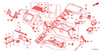 GUARNICAO INSTRUMENTOS (COTE DE PASSAGER) (LH) para Honda JAZZ 1.4 ESL 5 portas totalmente automática CVT 2012