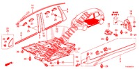 MOLDURA/PROTECTOR  para Honda JAZZ 1.4 ESL 5 portas totalmente automática CVT 2012