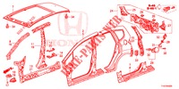 PAINEIS EXTERIOR/PAINEL TRASEIRO  para Honda JAZZ 1.4 ESL 5 portas totalmente automática CVT 2012